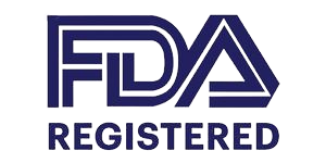 "FDA Registered" logo. Our company is registered with the FDA.