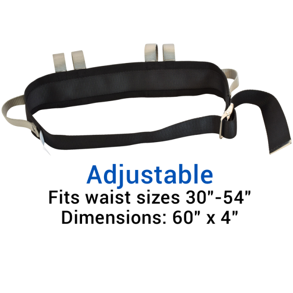 Secure® Six Hand Grip Transfer & Walking Belt - Adjustable