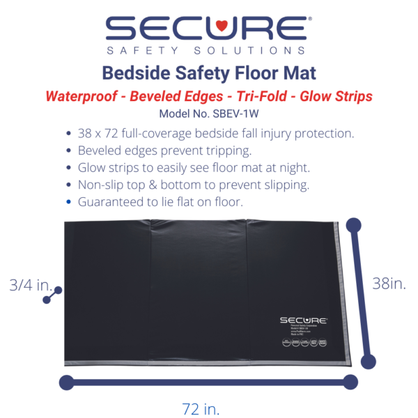 SBEV-1W Bedside Safety Floor Mat for elderly fall injury prevention