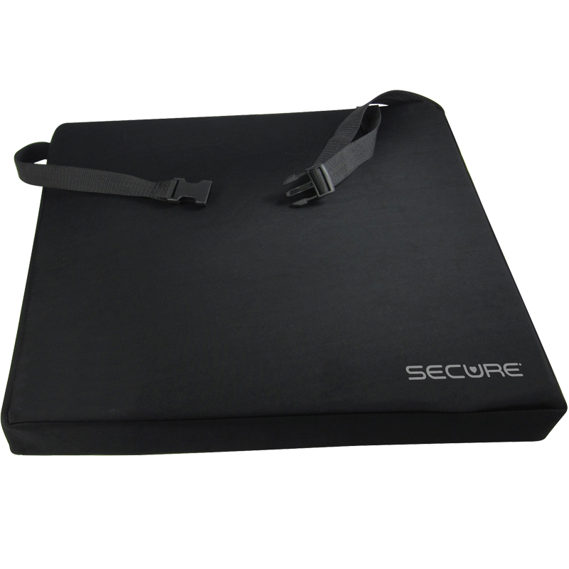 Secure® Wheelchair Gel Seat Cushion with Safety Straps